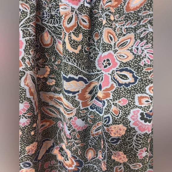 NWOT Evereve Olympia Mini Dress M Floral Chiffon Ruffle Tiered,pockets,feminine - Picture 4 of 6